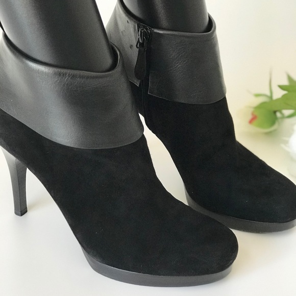 Balenciaga Suede/Leather Ankle Booties Heels - Picture 3 of 16